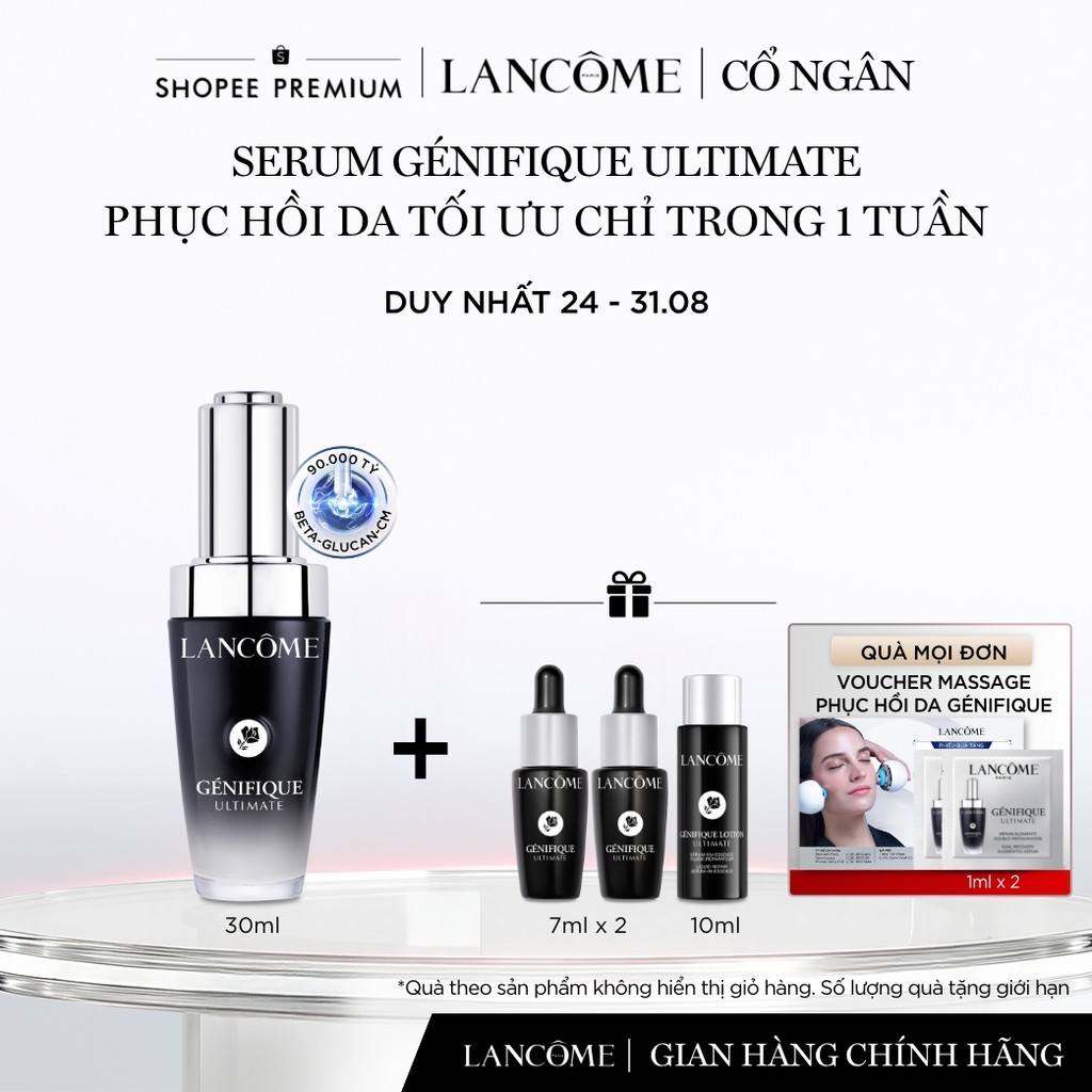 [Lancome x Cổ Ngân] Serum phục hồi da tối ưu Genifique Ultimate Lancome 30ml