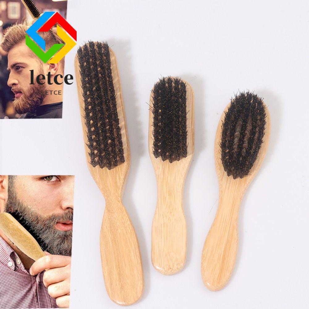 LETCE Slick Back Hair Brush, Backcombing Design Wood Boar Bristle Hair Brush, Chức năng trêu chọc ch