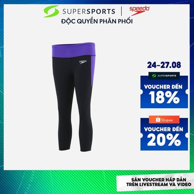 Quần Bơi Chống Nắng Nữ Speedo Performance 3/4 Length - Đen - SOJ20024-BKVI