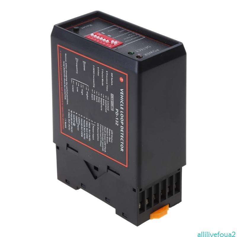 Máy dò vòng lặp xe allilivefoua2 PD132 Kênh đơn để kiểm soát giao thông Phiên bản tiếng Anh