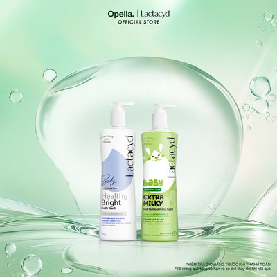 Bộ 1 Sữa tắm Lactacyd Healthy Bright làm đều màu da + 1 Sữa Tắm Gội Trẻ Em Lactacyd Milky 500ml