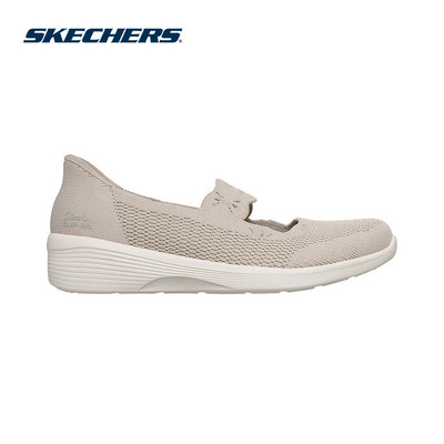 Giày Búp Bê Nữ Skechers Slip-Ins Modern Comfort Arya Subtle Gleam - 159405-NAT Air-Cooled Memory Foam
