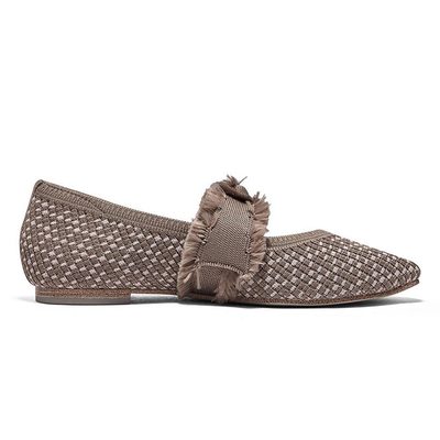 Giày Búp Bê Nữ Skechers Modern Comfort Cleo Snip - 158676-MOC Air-Cooled Memory Foam