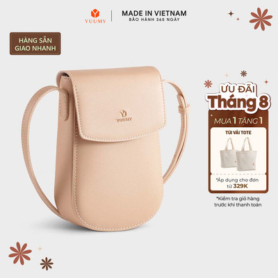 Túi Yuumy (Thời trang nữ mini dáng đứng nắp gập thanh lịch - Túi đeo chéo da Seasand YN258) Bagsmart