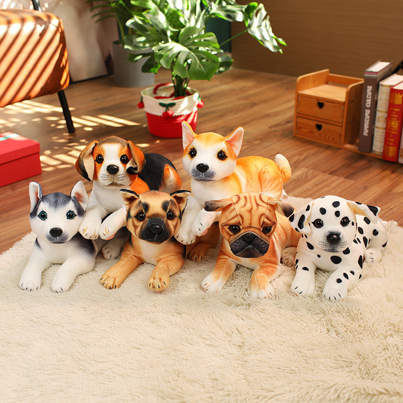 Mô Phỏng Chó Sang Trọng Đồ Chơi Chó Akita Búp Bê Búp Bê Phát Hiện Chó Akita Chó Husky Búp Bê Trẻ Em 