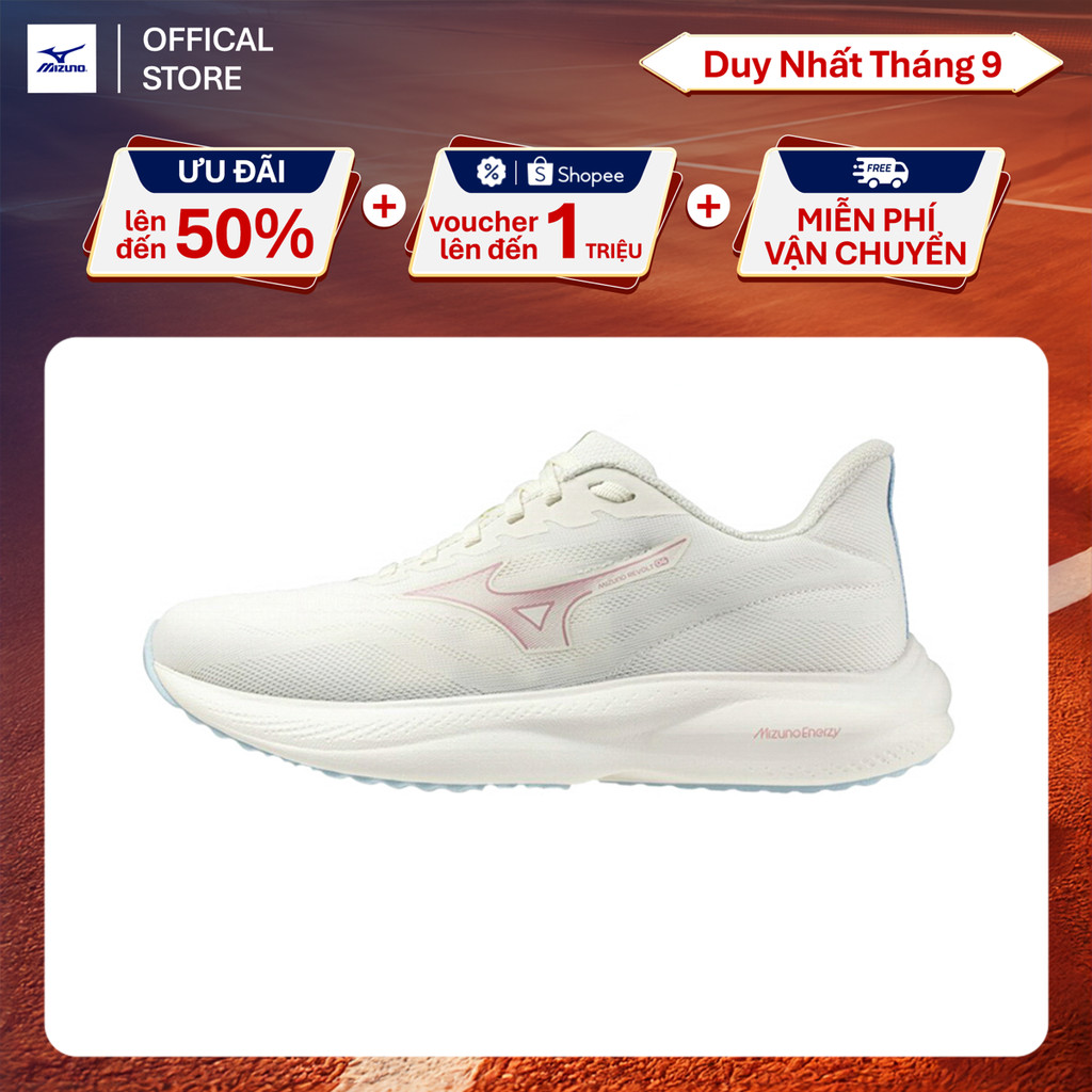 Giày Chạy Bộ Nữ Mizuno Mizuno Revolt 4 - Trắng Kem - J1GD258123