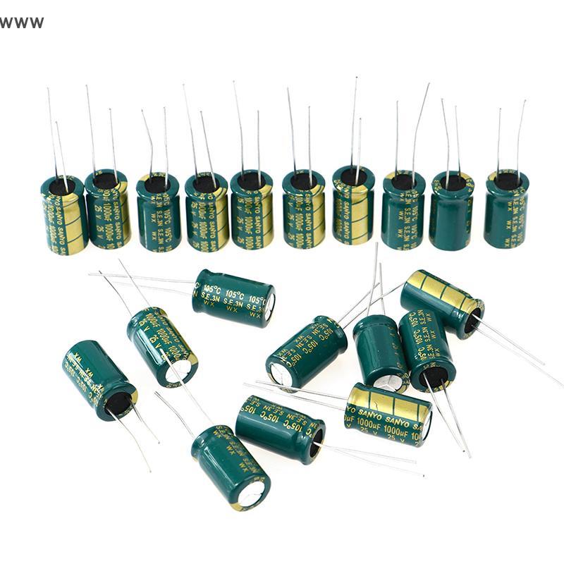 20 chiếc Tụ điện 10mmx16mm 25V1000UF Mới