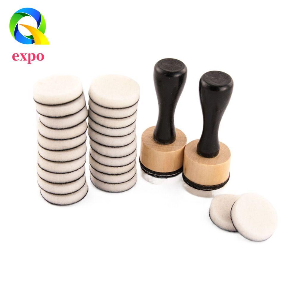 EXPO LIMIT Mini Ink Paints Mixing Blending Tools, Domed DIY Scrapbooking Flat Domed Foam Refills Too