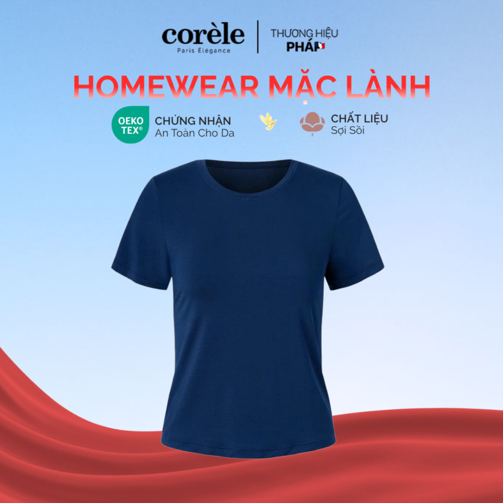[Mặc Lành] Áo thun nữ T-shirt tay ngắn vải modal sợi sồi kháng khuẩn mềm mát, chuẩn TENCEL & OEKO-TE