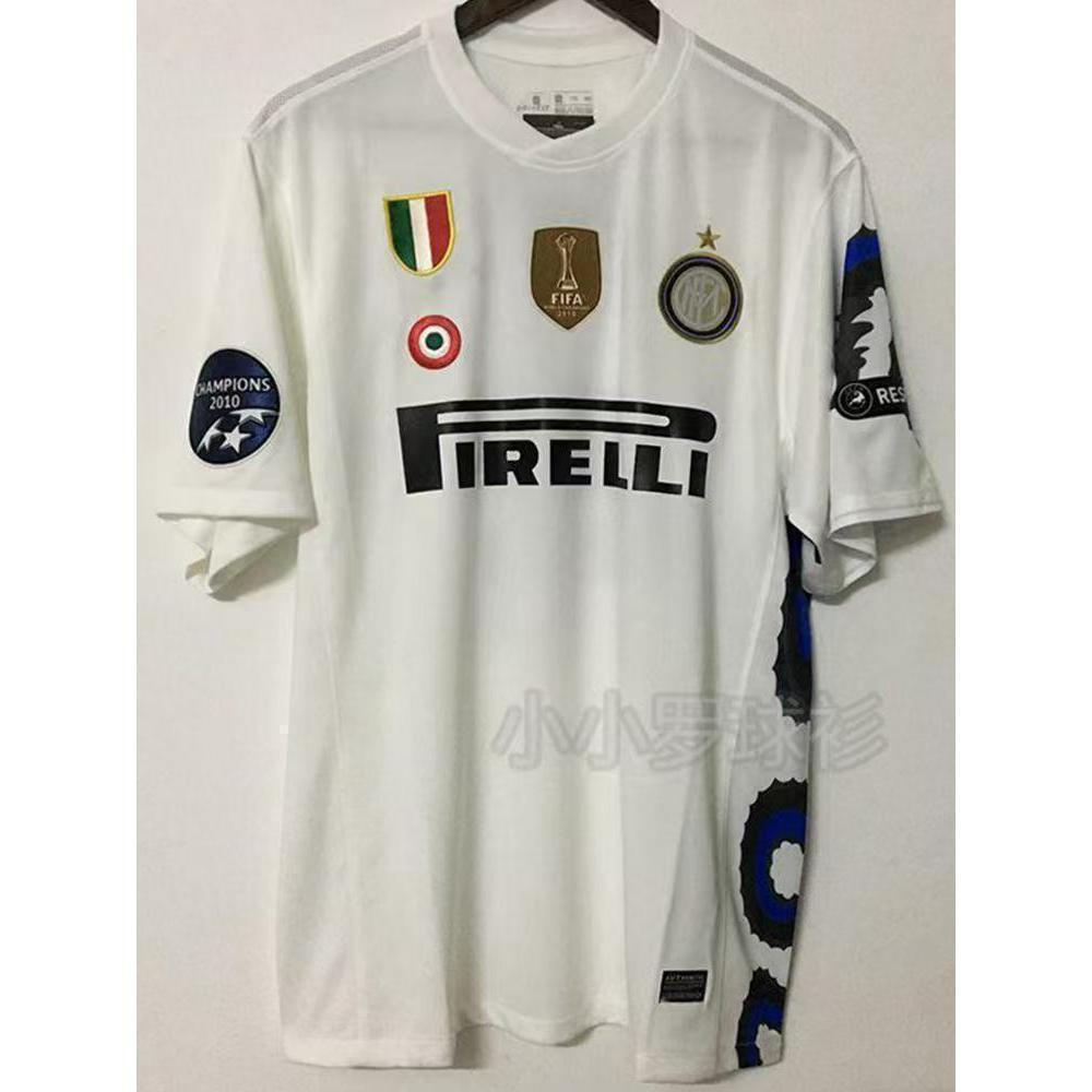 Áo sơ mi bóng đá ngắn tay sân khách Inter Milan 2010 / 11 Inter Milan Retro Edition #22 SỮA