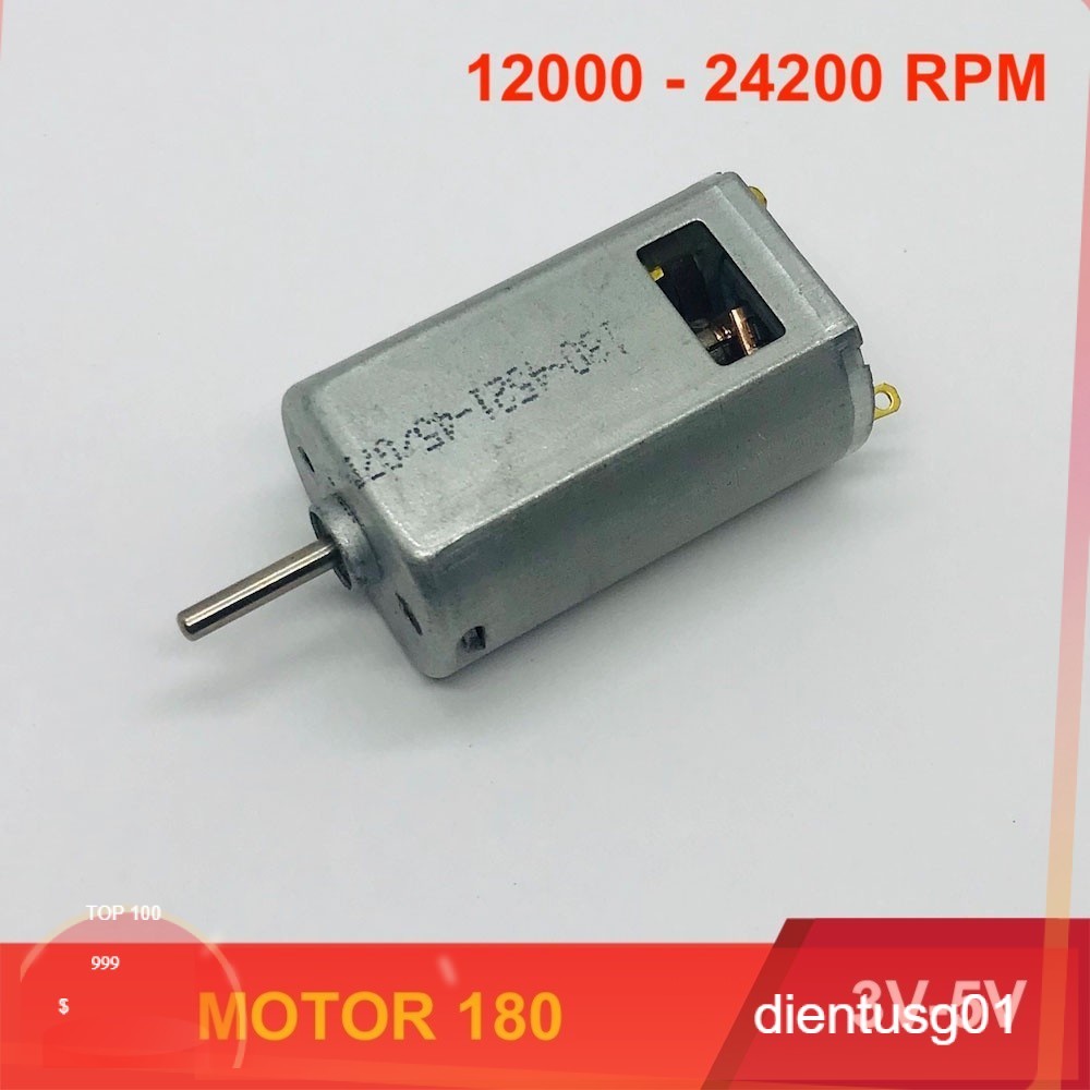 [HCM]Motor 180 tốc độ cực cao mã 180PH-3532 3.7V - 4.5V - 6V tốc độ 37000 RPM từ tính mạnh chất lượn