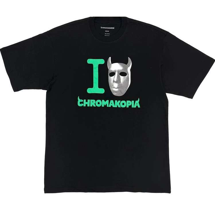 Phong cách mới Mặt nạ CHROMAKOPIA TEE Tay ngắn Nam Nữ Họa tiết in sẵn
