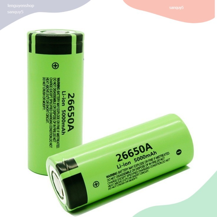 Pin Sạc  Panasonic 26650 5000mAh 3.7V