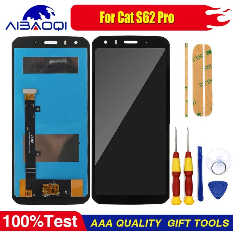 Màn hình cảm ứng LCD chính hãng mới cho phụ tùng thay thế điện thoại Cat S62 Pro + Công cụ tháo rời