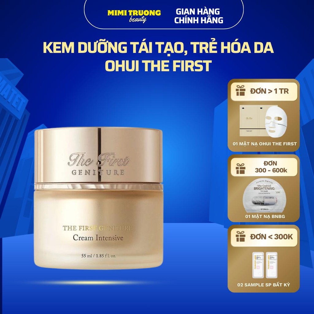 Hàng Cty| Kem dưỡng OHUI The First thế hệ thứ 5 OHUI The First Geniture Cream Intensive