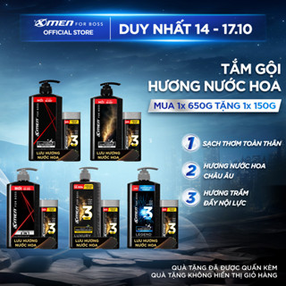[Tặng Tắm Gội Luxury 150g] Dầu gội / Tắm Gội Cho Nam Xmen for Boss 650g Hương Nước Hoa Châu Âu Nhiều Mùi Hương Lịch Lãm