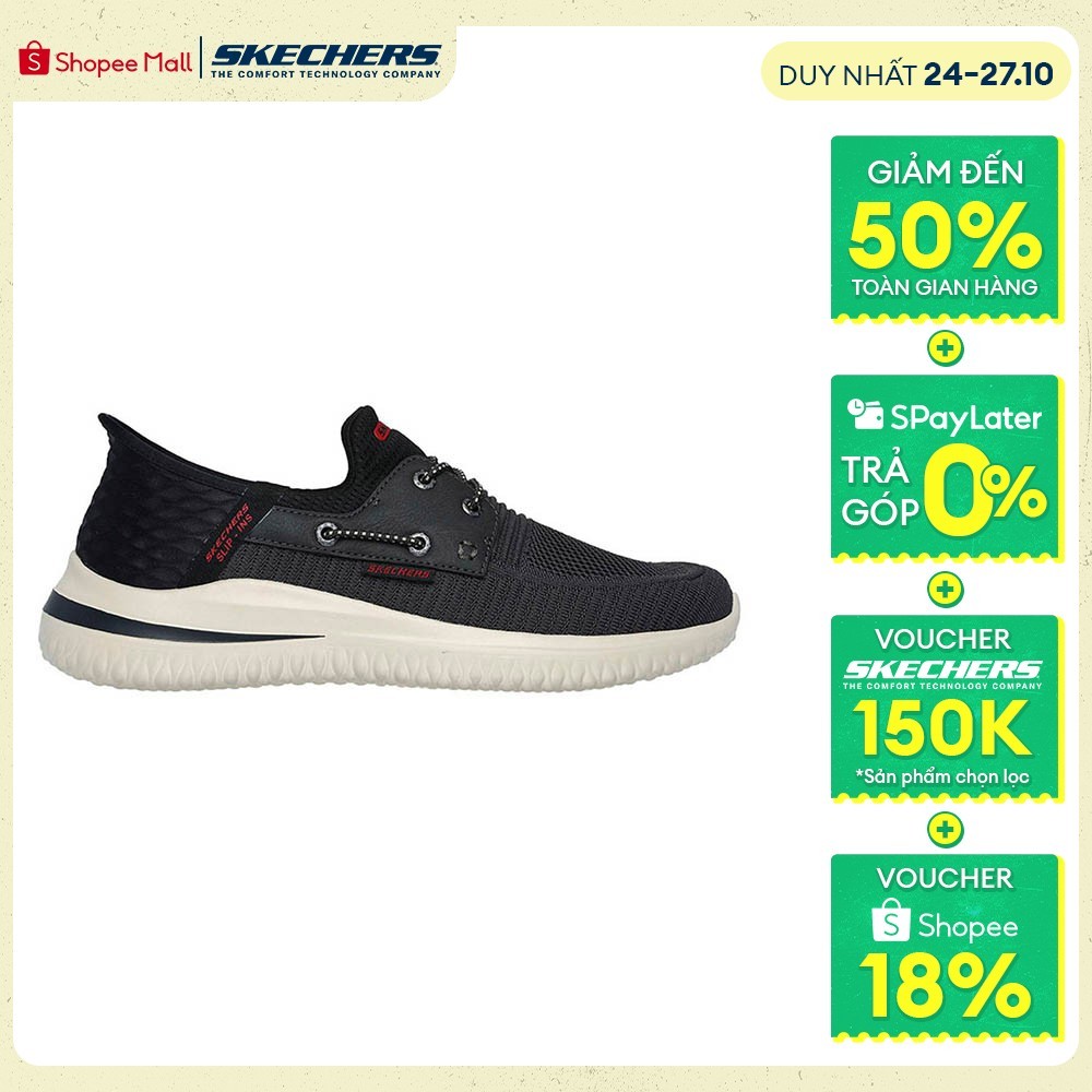 Giày Thể Thao Nam Skechers Slip-ins SKECHERS USA Street Wear Delson 3.0 Roth - 210606-CHBK Air-Coole