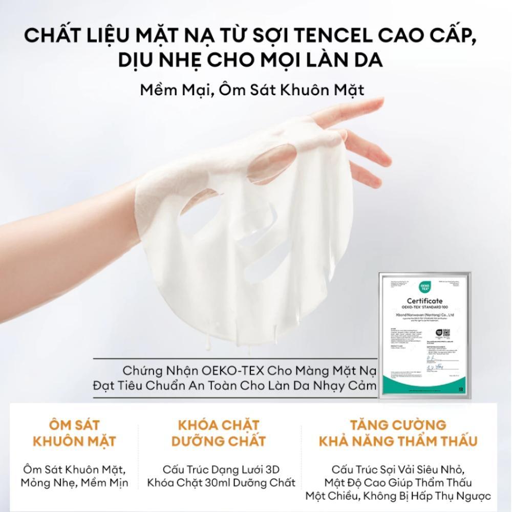Ảnh 5 của Hộp mặt nạ COLORKEY LUMINOUS B3 Facial Mask hỗ trợ dưỡng trắng, làm dịu và cấp ẩm cho da