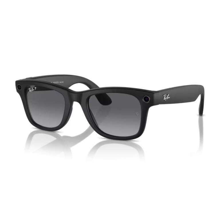 Kính thông minh Ray-Ban Meta Wayfarer màu đen mờ phân cực