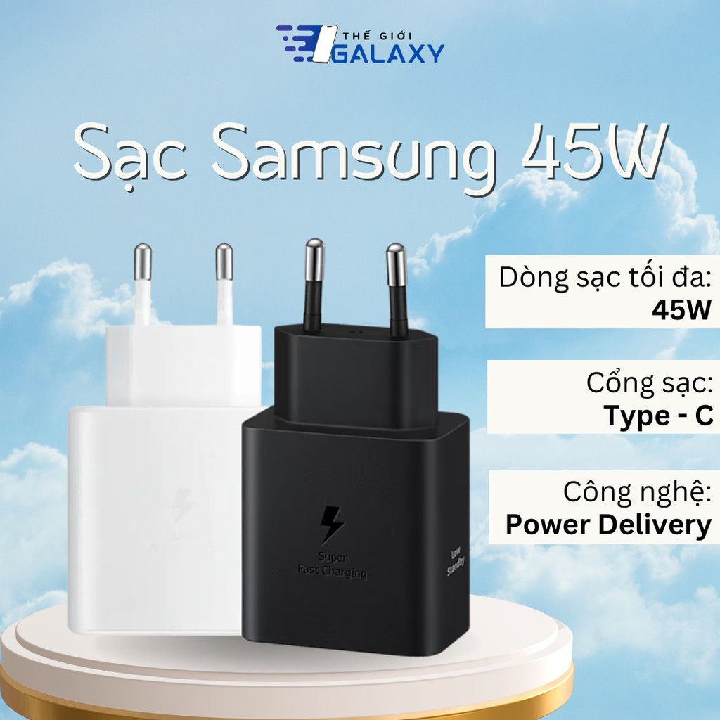 Bộ sạc nhanh 45W Samsung chính hãng