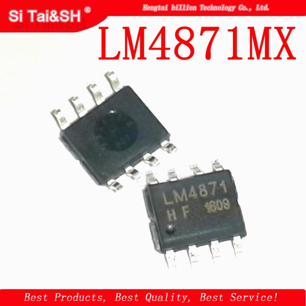 20 CÁI LM4871MX SOP8 LM4871 SOP 4871 SOP-8 Bộ khuếch đại công suất âm thanh 3W có chế độ tắt mới và 