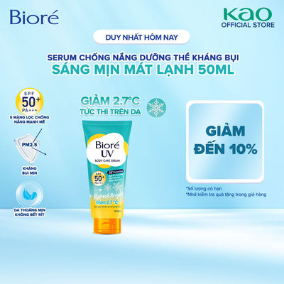 Serum Chống Nắng Dưỡng Thể Kháng Bụi - Sáng Mịn Mát Lạnh Biore 50ml