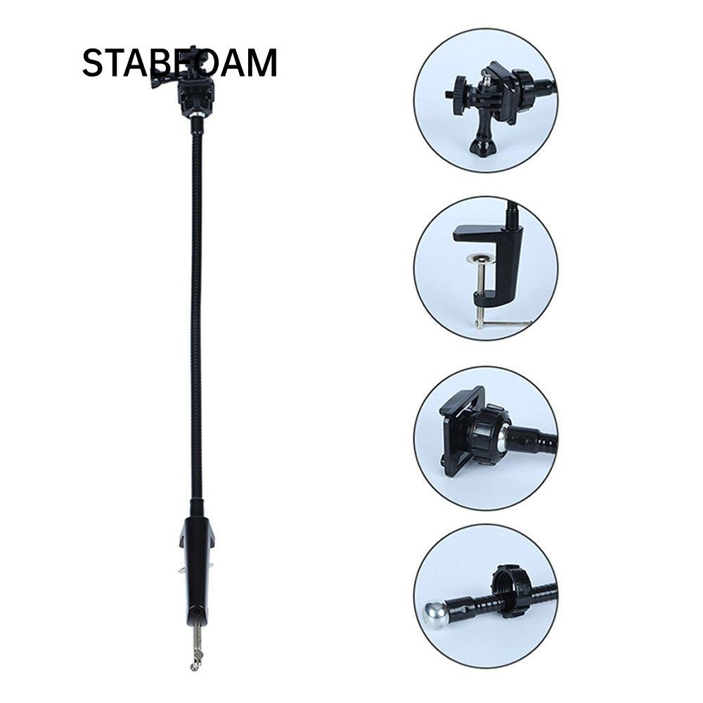 Kẹp máy ảnh STABFOAM, Giá đỡ Webcam linh hoạt có thể xoay được, Giá đỡ máy ảnh cổ ngỗng có thể điều 