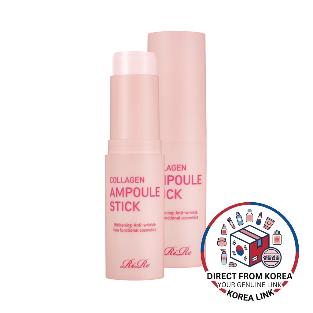 [ri re] Collagen Ampoule Stick, 15g, 2 chiếc / Que Collagen Hàn Quốc / Tăng cường độ đàn hồi / 100% 
