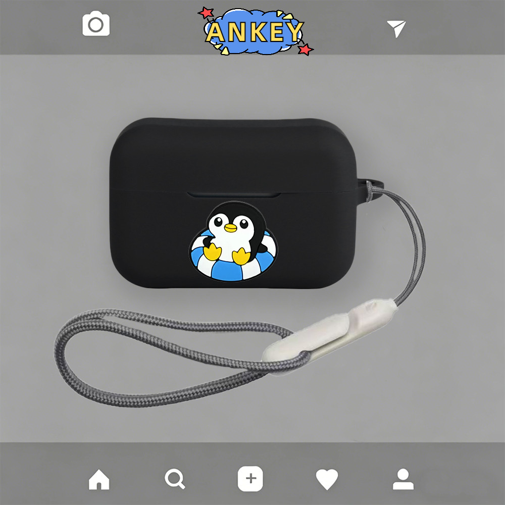 Compatible with MOONDROP Pudding Silicone Bluetooth earphone case Cartoon pattern Protective Shockpr