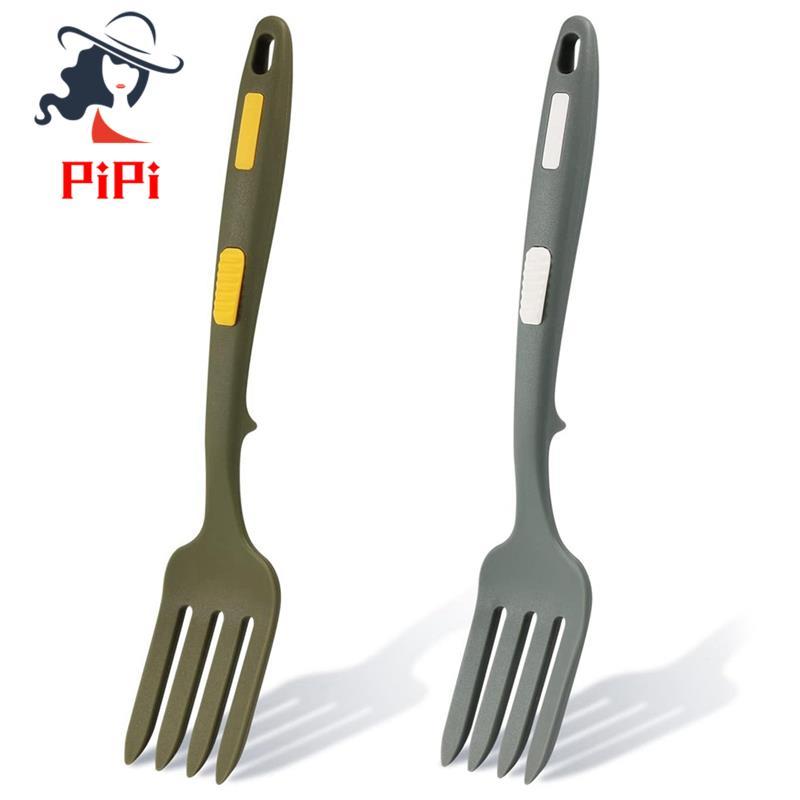 2 Miếng Silicon Linh Hoạt Dĩa Silicon Nấu Ăn Nĩa Chịu Nhiệt Đa Năng Chống Dính Trộn Dĩa Để Nấu Ăn