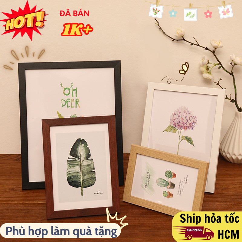 Khung Hình LILY'S DECOR Gỗ Chắc Chắn – Kính Mica Trong Suốt, Lưu Giữ Kỷ Niệm Đẹp