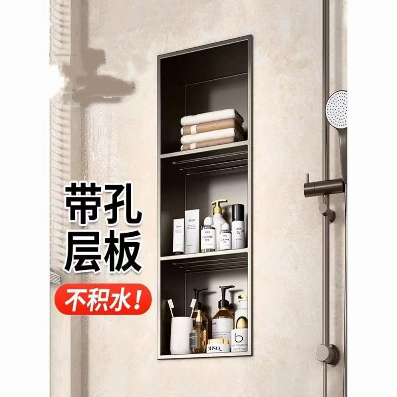 Tùy chỉnh alcove phòng tắm phòng tắm kim loại tích hợp hoàn thiện nhà vệ sinh tiếp xúc sâu hơn bằng 