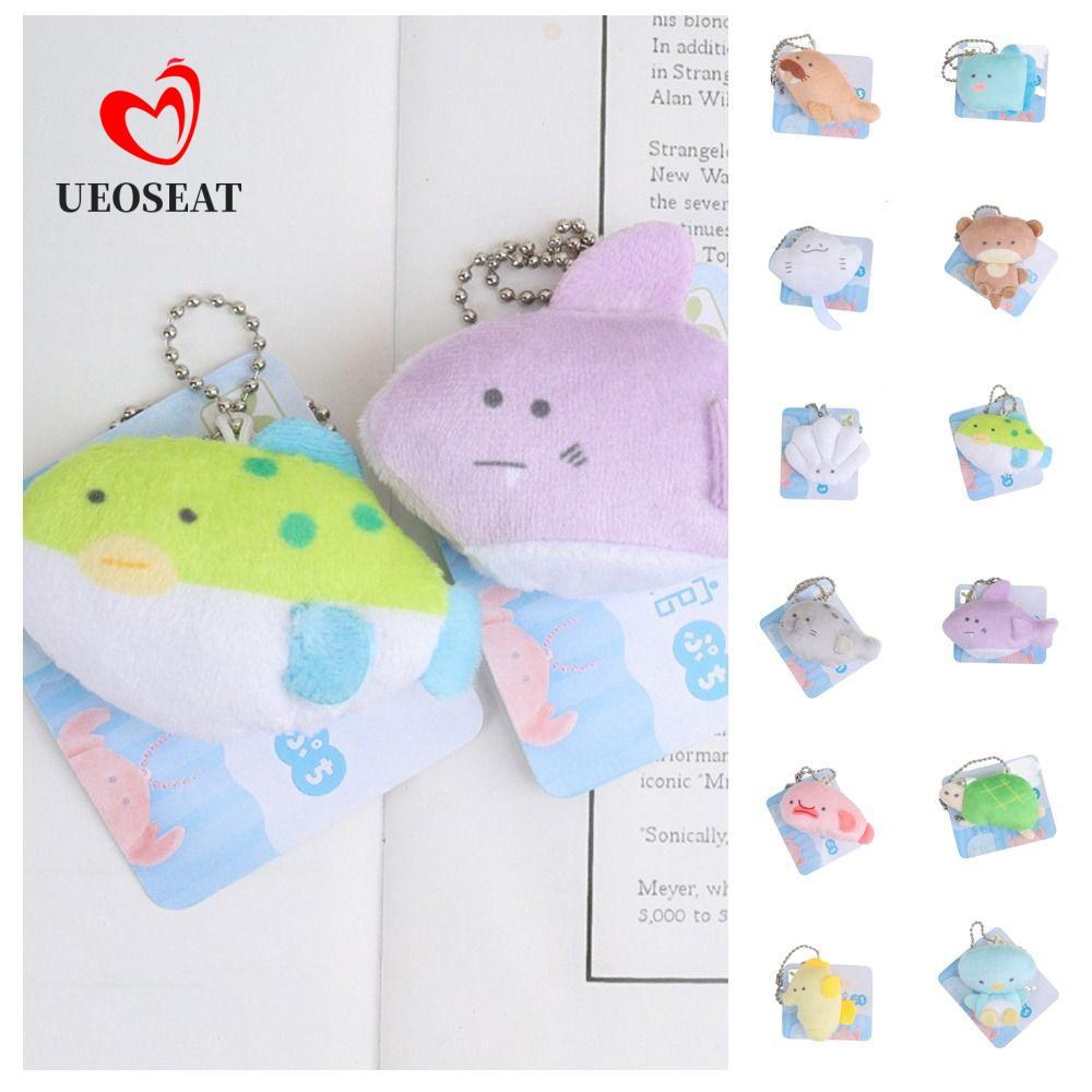 UEOSEAT Fish Plush Keyring Penguin Seal Cặp đôi