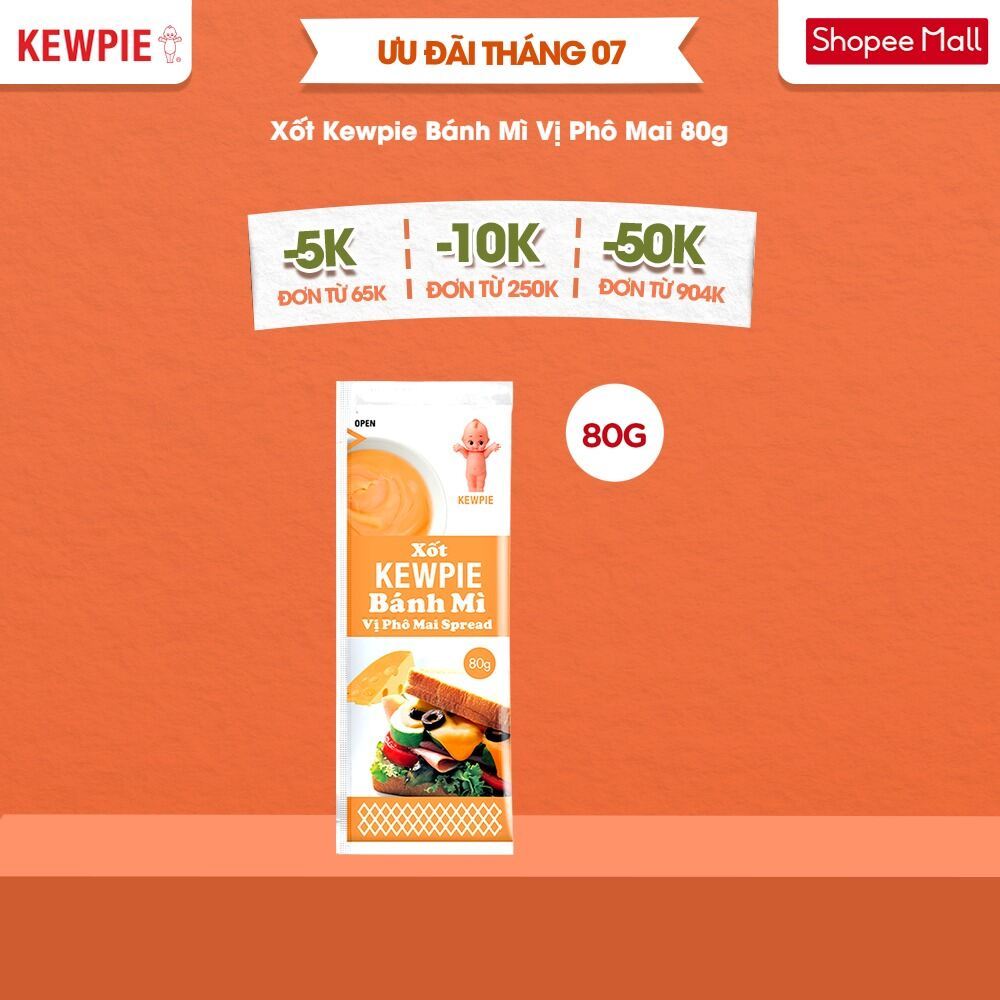 Xốt Kewpie Bánh Mì Vị Phô Mai 80g