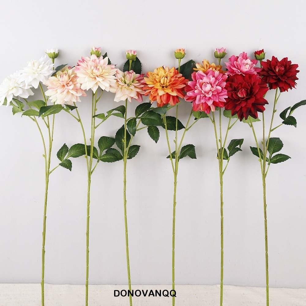 DONOVANQQ Nhân Tạo Hoa Dahlia, Handmade Mô Phỏng Thực Tế Lớn Dahlia, Sắp Xếp Hoa 76cm Nhiều Màu Sắc 
