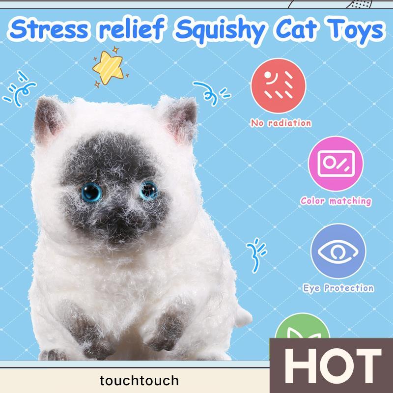 Đồ chơi mèo Squishy nhỏ Giảm căng thẳng Đồ chơi Squishy Mèo ngộ nghĩnh Đồ chơi Squishy Mèo dễ thương
