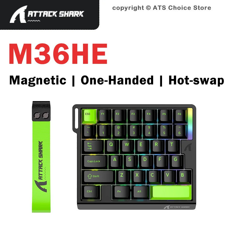 Chuột chơi game không dây ATTACK SHARK R6 PAW3950MAX 38g 8K Tri-Mode 42000 DPI