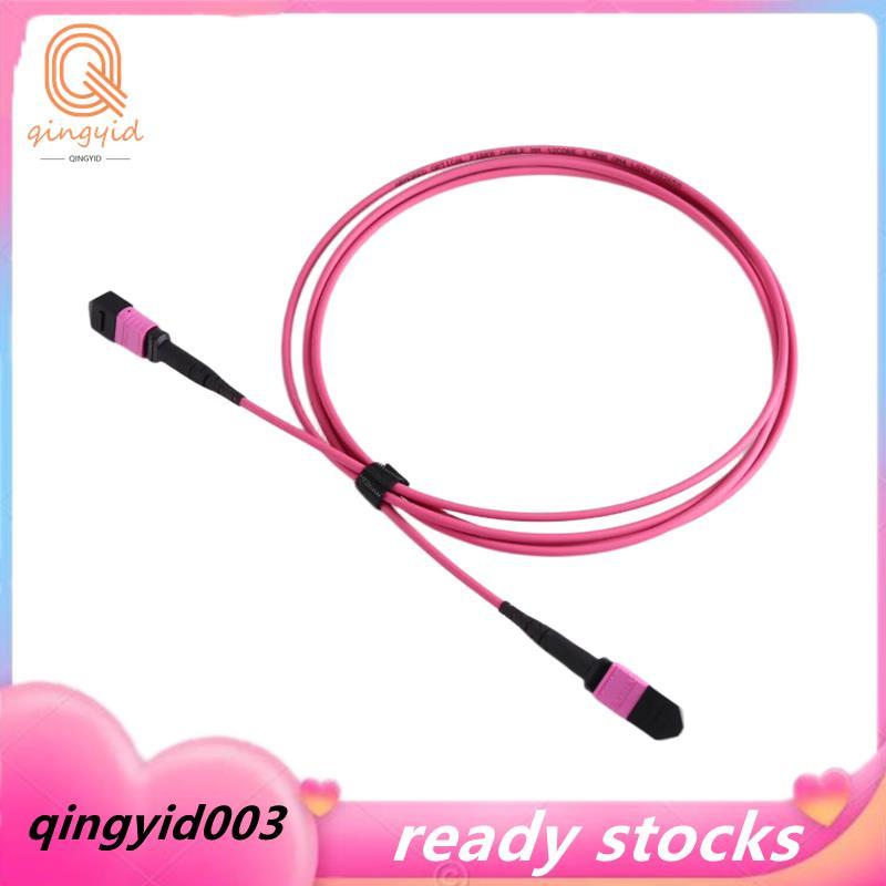 MPO sang MPO 12-Fiber Patch Cord Đầu nối nữ 40G / 100G / 200G / 400G OM4 50 / 125 Cáp trung chuyển m