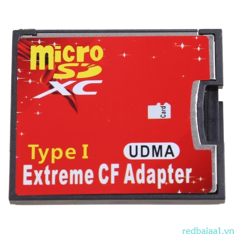 Redbaiaa1 Dual SDHC SDXC TF sang CF Card Adapter Reader UDMA sang CF