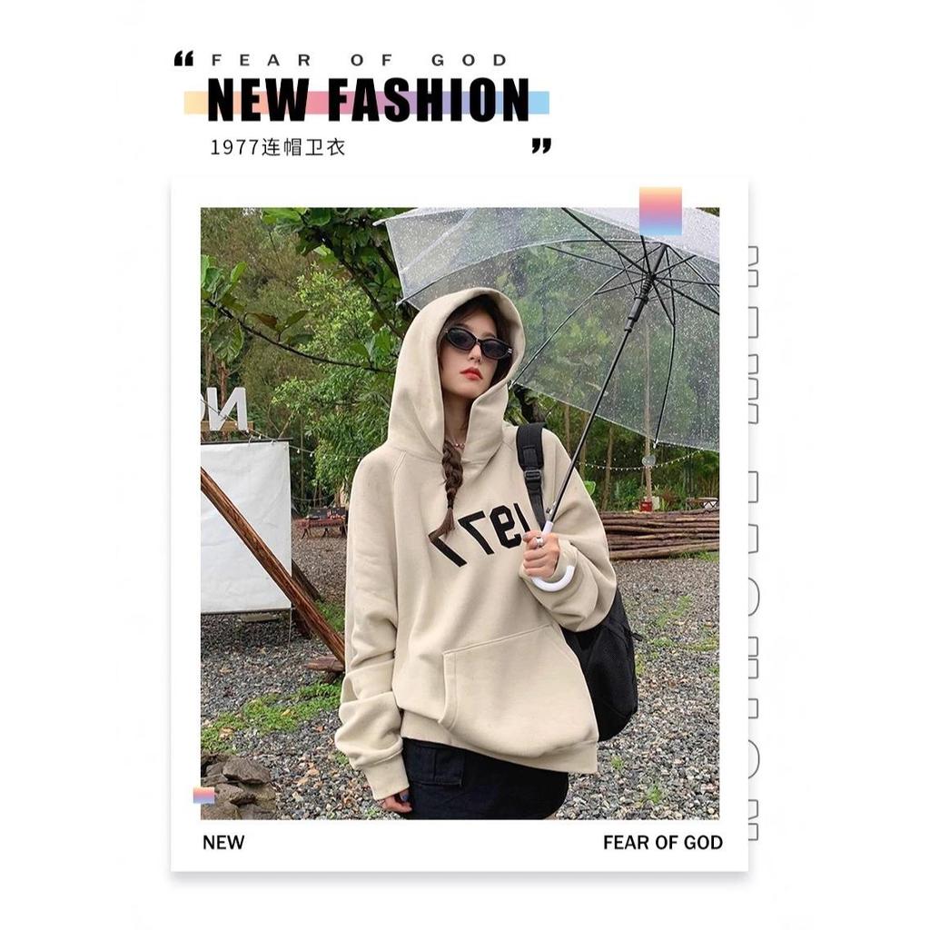 FEAR OF GOD Áo khoác ESSENTIALS FOG High Street Wear 1977 Áo Hoodie dài tay nữ