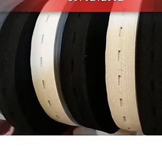 Chun lỗ chun bầu (cuộn 10m) kèm 30 cúc