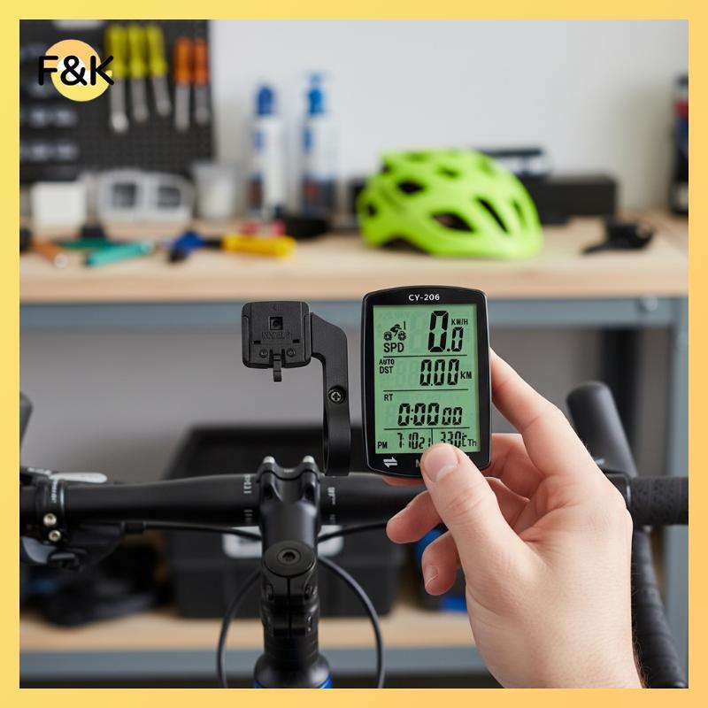 F & K GPS Xe Đạp Đồng Hồ Tốc Độ Xe Đạp Xe Đạp GPS Đồng Hồ Tốc Độ Chống Nước 2.4 Inch Xe Đạp Đồng Hồ.