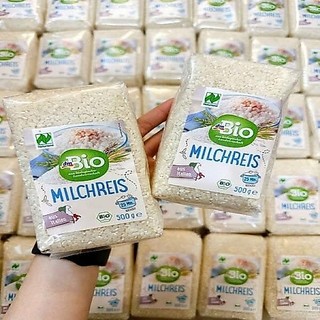 [Date T10/2026] Gạo Sữa Hữu Cơ DM Bio 500g - Gao Nấu Cháo Ăn Dặm Cho Bé
