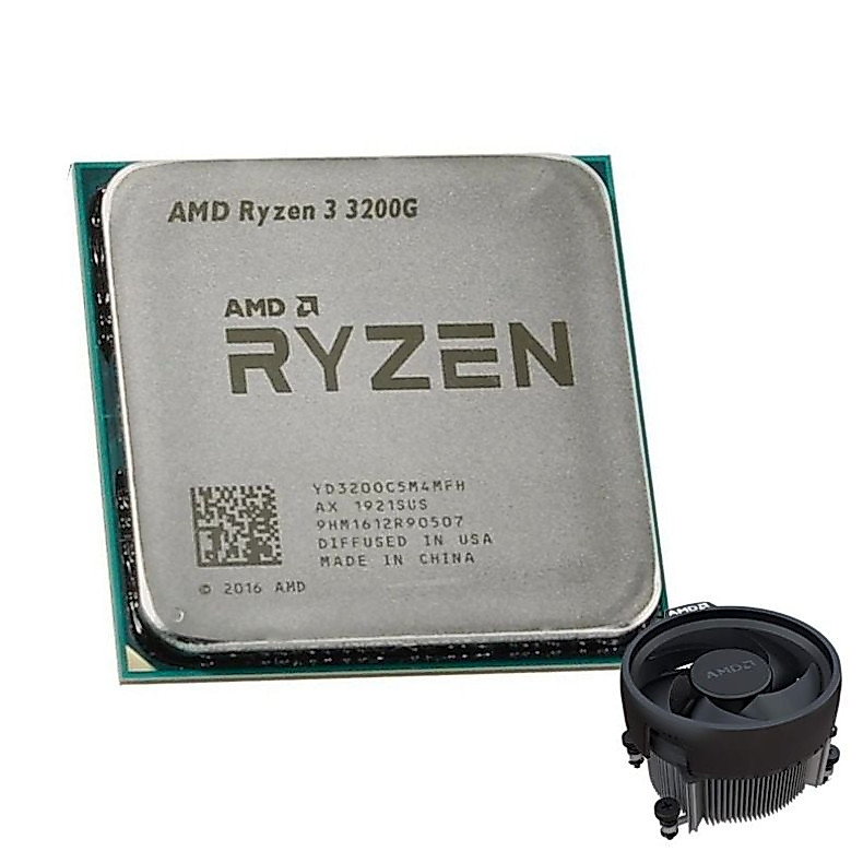 CPU AMD Ryze 3 3200G /Ryzen 5 3400G /Ryzen 5 5500GT MPK Tray - Nobox ( Kèm Fan) - BH 36 Tháng