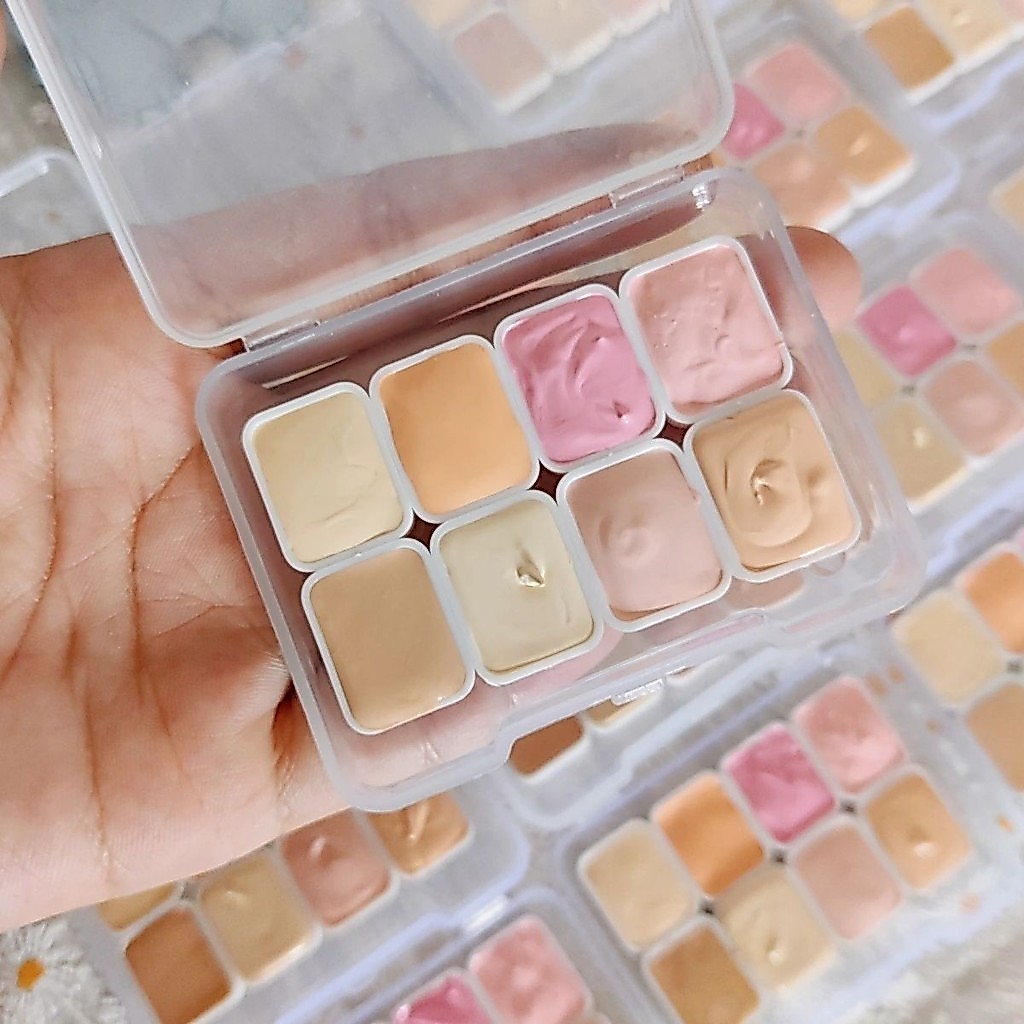 Skin Split Pigment Màu Nước 8 Màu Sắc Thịt 0.4ml Holbein, Smink, Rubens Palette pxc5 Holbein, Smink,
