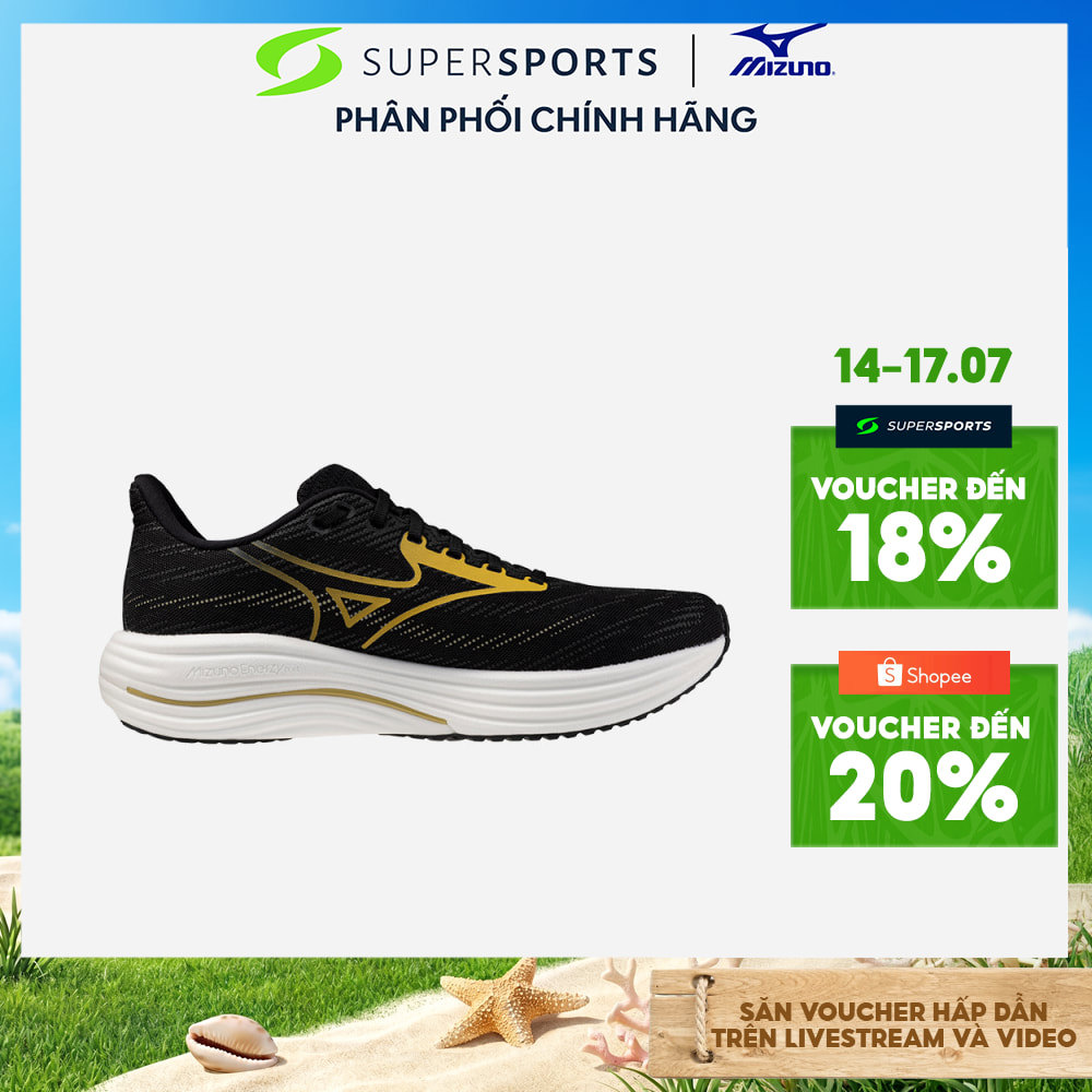 Giày Chạy Bộ Nam Mizuno Wave Rider 29 - Đen - J1GC250355