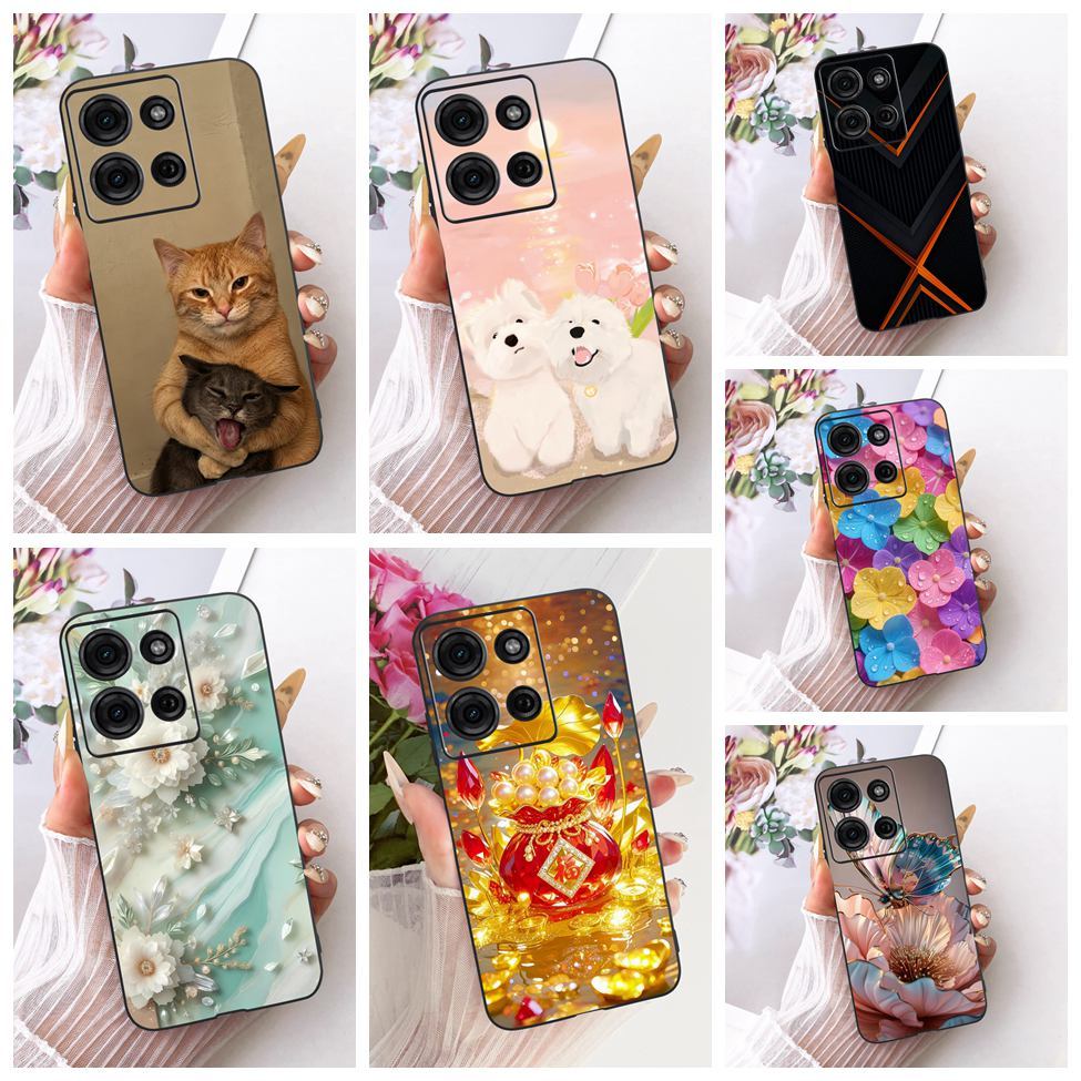 Vỏ Cho Moto G75 5G Ốp điện thoại XT2437-2 Thẩm Mỹ Hoạt Hình Dễ Thương Thời Trang Bướm Ngộ nghĩnh Sơn