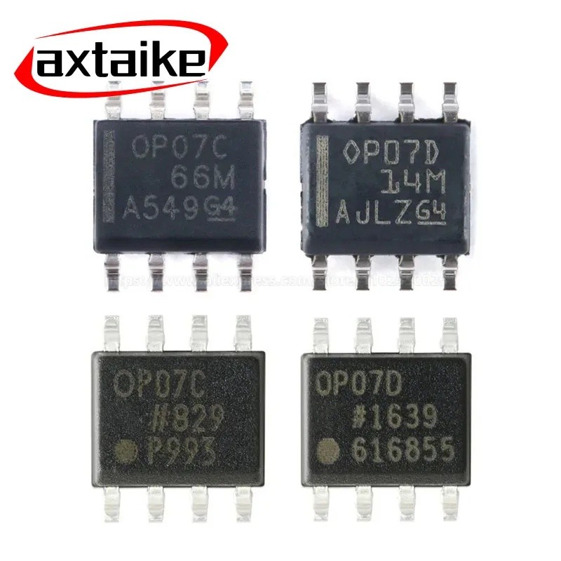 5 CÁI OP07 OP07CP OP07DP DIP-8 OP07C OP07D SOIC-8 OP07CDR OP07DDR OP07CSZ OP07DRZ -REL7 Bộ khuếch đạ