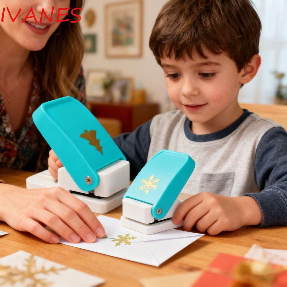 IVANES DIY Paper Tool, Multi-Pattern DIY Card Paper Puncher, Creative Punch Trang trí Giấy thủ công 
