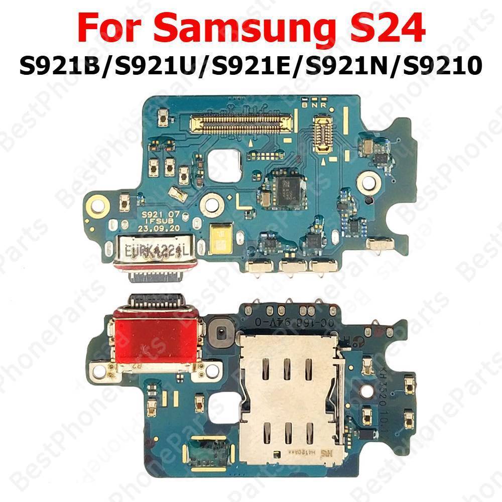 Cổng Sạc Cho Samsung Galaxy S24 S921B S921E S921N S921U S9210 Bảng Sạc PCB Dock Tấm Kết Nối Usb Phụ 